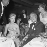 From left: Curd Jürgens, Romy Schneider, Charles Boyer, Magda Schneider. Cannes 1957. - Photo by Edward Quinn