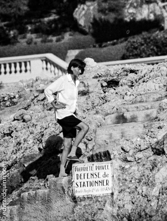 Greta Garbo at villa "The Rock". Cap d’Ail 1958.