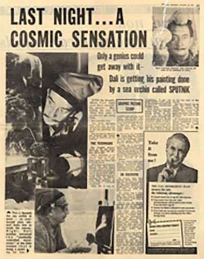 Sunday Graphic:  "Last Night…a Cosmic Sensation"