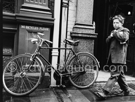 No Bicycles Please. Dublin 1963. - Photo by Edward Quinn