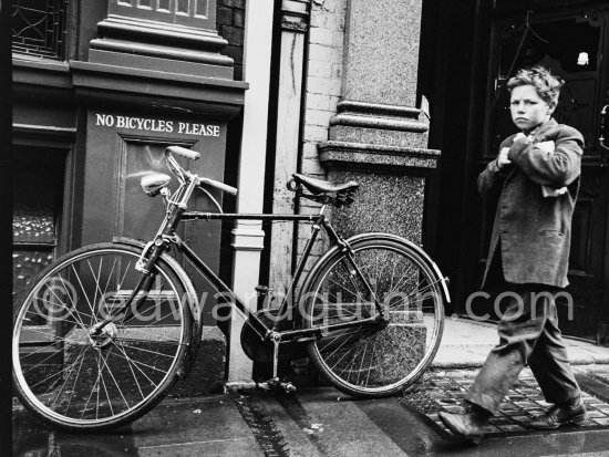 No Bicycles Please. Dublin 1963. - Photo by Edward Quinn