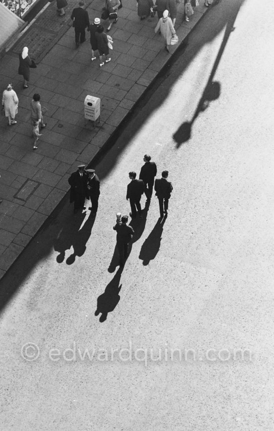 View from Nelson's Pillar (now demolished). Dublin 1963. - Photo by Edward Quinn