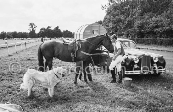 Polo at the Sports Ground, Phoenix Park. Dublin 1963. Car: Jaguar Mark VII - Photo by Edward Quinn