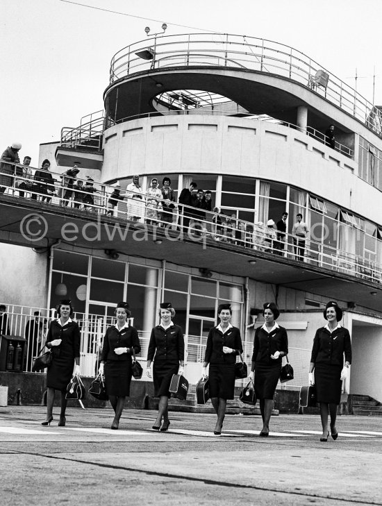 Stewardesses of Air Lingus. Dublin Airport 1963. - Photo by Edward Quinn