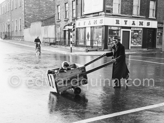 The intersection of Granby Row and Dorset Street near the Black church. Dublin 1963. - Photo by Edward Quinn