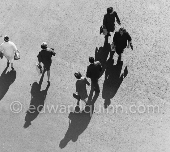 View from Nelson\'s Pillar (now demolished) Dublin 1963. - Photo by Edward Quinn