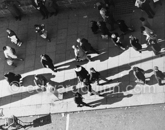 View from Nelson\'s Pillar (now demolished) Dublin 1963. - Photo by Edward Quinn