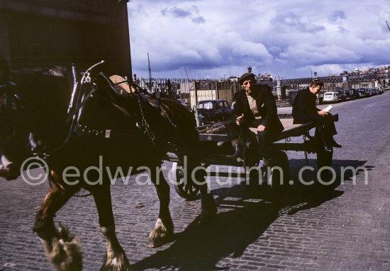 Horse and Cart. Dublin 1963. - Photo by Edward Quinn