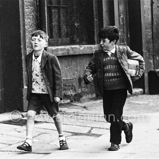 Two boys. Dublin 1963. - Photo by Edward Quinn