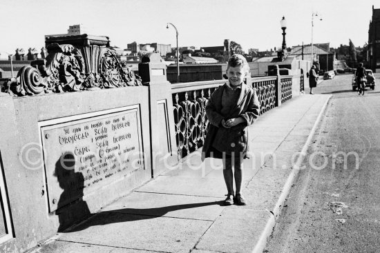 Sean Heuston Bridge. Dublin 1963. - Photo by Edward Quinn