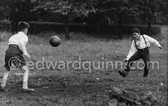 Soccer in the Phoenix Park. Dublin 1963. - Photo by Edward Quinn
