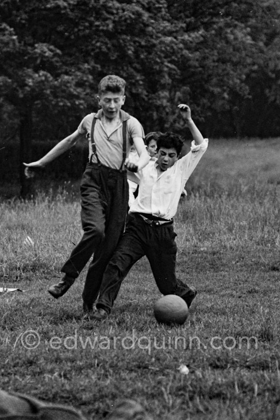 Soccer in the Phoenix Park. Dublin 1963. - Photo by Edward Quinn