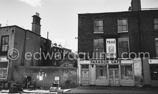 Paragon Cafe, Fenian St. Dublin 1963. - Photo by Edward Quinn