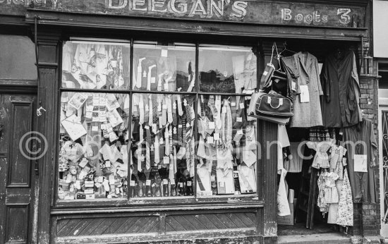 Clothes store. Dublin 1963. - Photo by Edward Quinn