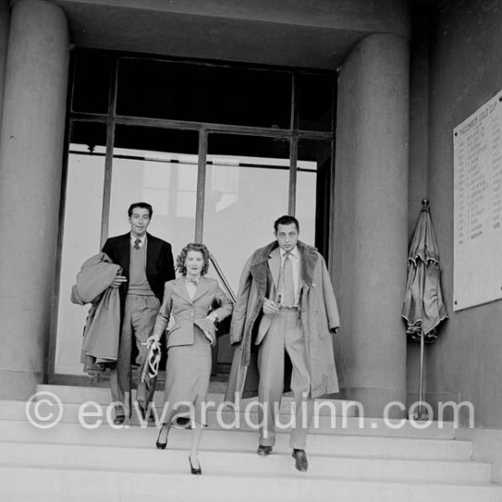 Gianni Agnelli and a not yet identified lady, Monte Carlo Country Club, Easter 1952. - Photo by Edward Quinn