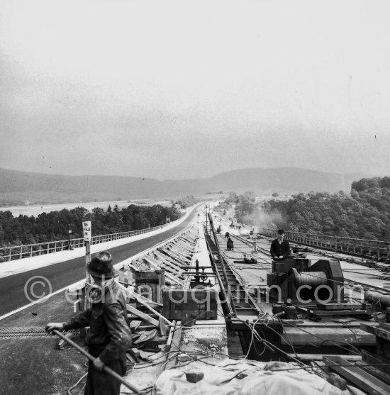 German Autobahn near Hannover 1953. - Photo by Edward Quinn