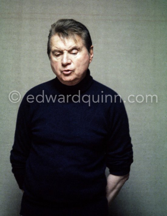 Francis Bacon at his Reece Mews home. London 1978. - Photo by Edward Quinn