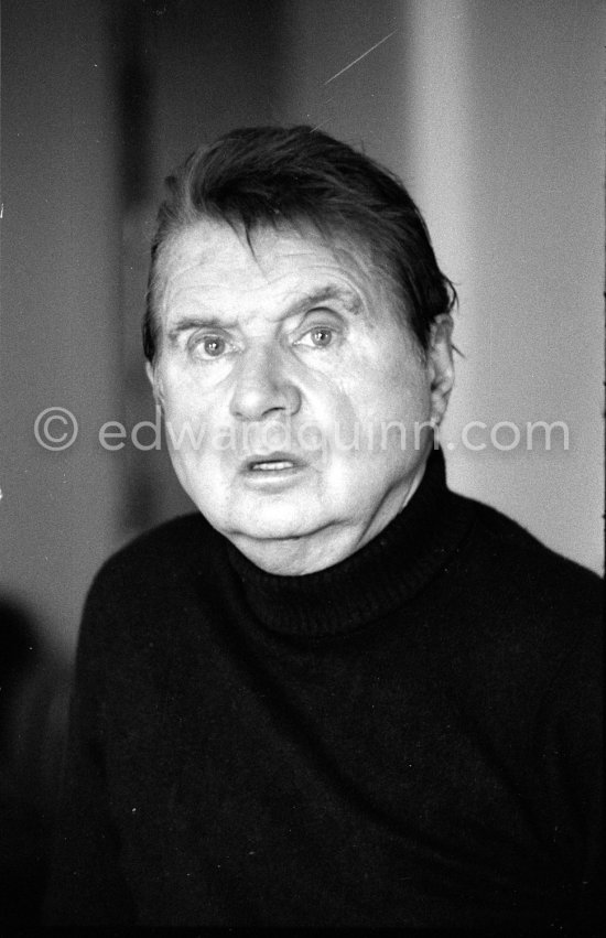 Francis Bacon at Marlborough Fine Art London 1981. - Photo by Edward Quinn