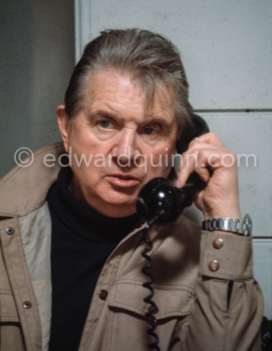 Francis Bacon at his Reece Mews studio. London 1980. - Photo by Edward Quinn