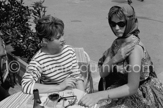 Brigitte Bardot, Cannes Film Festival 1956. - Photo by Edward Quinn