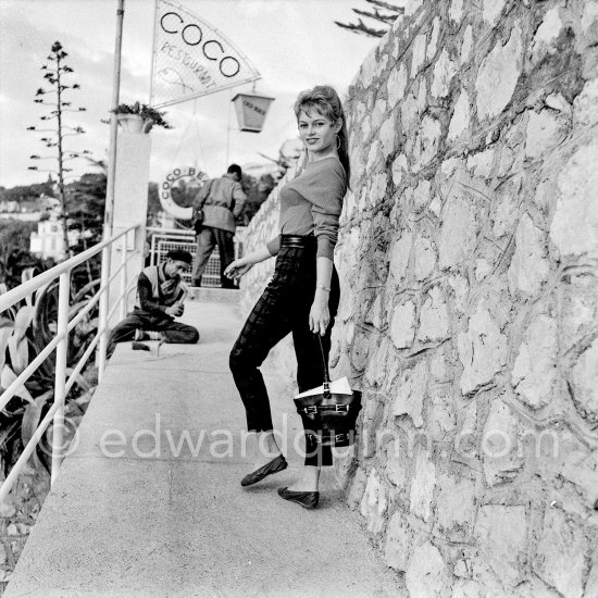 Brigitte Bardot at Coco Beach. Nice 1955. - Photo by Edward Quinn