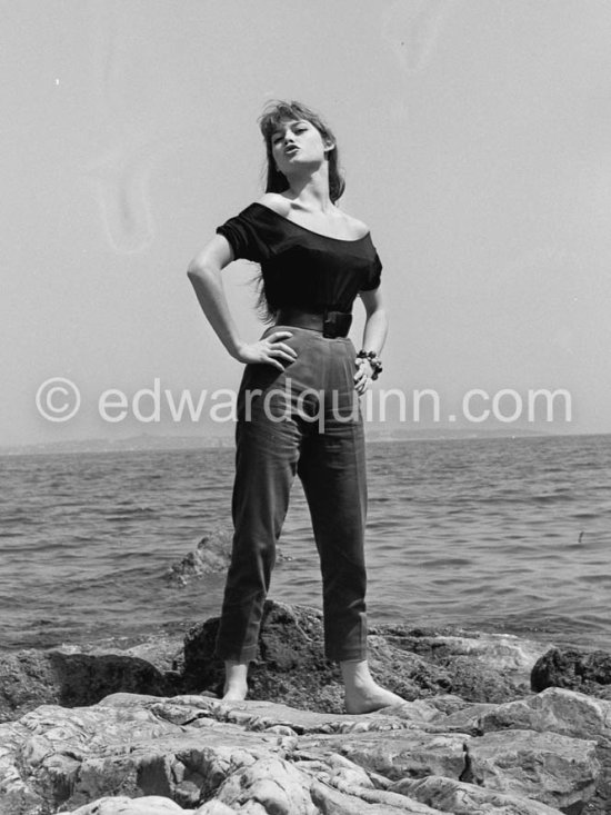 Brigitte Bardot. Cannes Film Festival 1956. - Photo by Edward Quinn