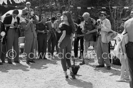 Brigitte Bardot, Cannes Film Festival 1956. - Photo by Edward Quinn