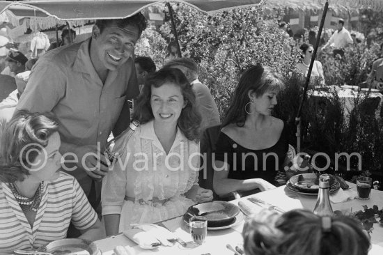 Brigitte Bardot,  Betsy Blair and Carl Möhner. Cannes Film Festival 1956. - Photo by Edward Quinn