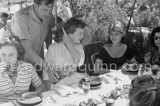 Brigitte Bardot and Betsy Blair, American actress. Cannes Film Festival 1956. - Photo by Edward Quinn