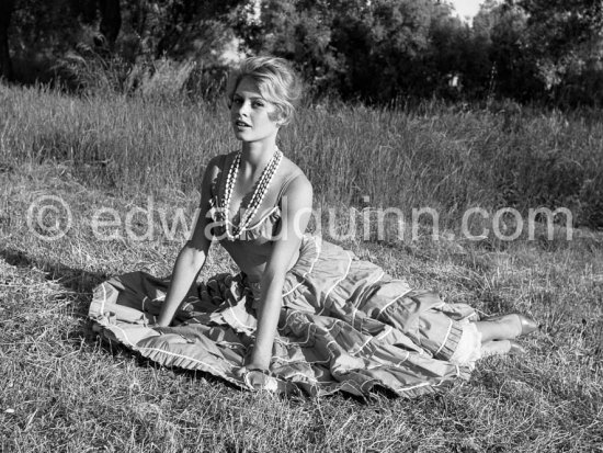 Brigitte Bardot. Nice 1956. - Photo by Edward Quinn