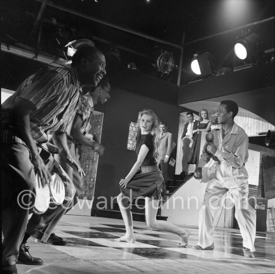 Brigitte Bardot dancing the Mambo In the Film "Et Dieu créa la femme" ("And God Created Women"). Studios dela Victorine, Nice 1956. - Photo by Edward Quinn