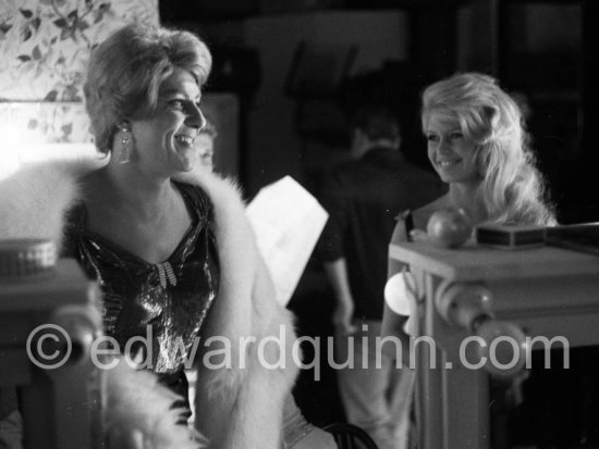 Brigitte Bardot and Philippe Nicaud during filming of “Voulez-vous danser avec moi?”. Nice 1959. - Photo by Edward Quinn