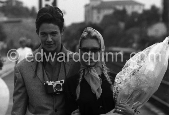 Brigitte Bardot. At the time of her honeymoon with Jacques Charrier. Saint-Tropez 1958. - Photo by Edward Quinn