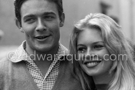 Brigitte Bardot and Jacques Charrier, honeymoon. Saint-Tropez 1959. - Photo by Edward Quinn