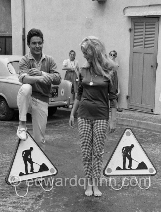 Brigitte Bardot and Jacques Charrier, honeymoon. - Photo by Edward Quinn