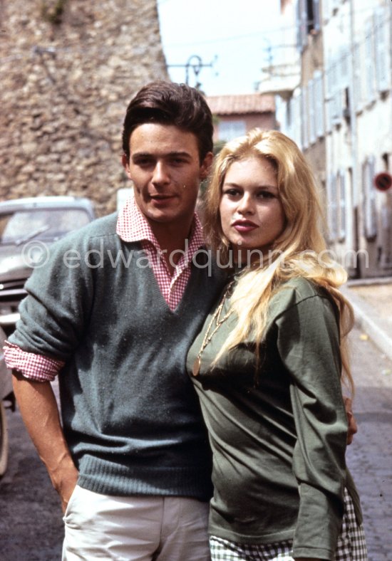 Honeymoon: Brigitte Bardot and Jacques Charrier, Saint-Tropez 1959. - Photo by Edward Quinn