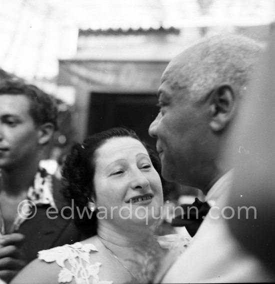 Wedding of Sidney Bechet and Elizabeth Ziegler. Antibes 1951. - Photo by Edward Quinn