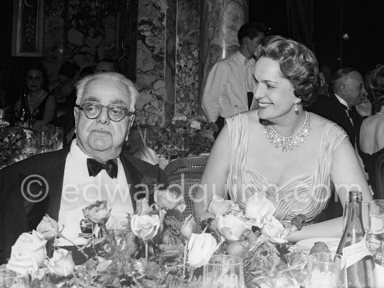 Prince Aga Khan and the Begum. New Year’s Eve gala. Monte Carlo 1956. - Photo by Edward Quinn