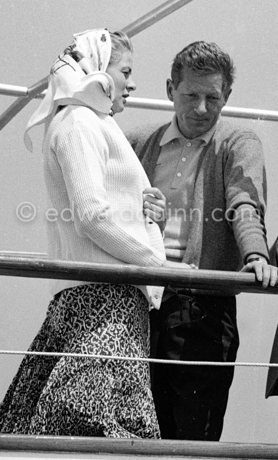 Ingrid Bergman and Danny Kaye. Cannes 1956. - Photo by Edward Quinn