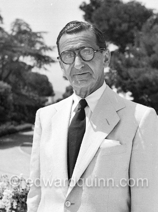 Irving Berlin, American composer at Eden Roc. Cap d’Antibes 1951. - Photo by Edward Quinn