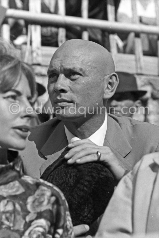 Yul Brynner at a bullfight, Arles 1960. - Photo by Edward Quinn