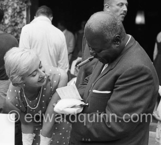 Teddy Buckner. Jazz Festival, Cannes 1958 - Photo by Edward Quinn