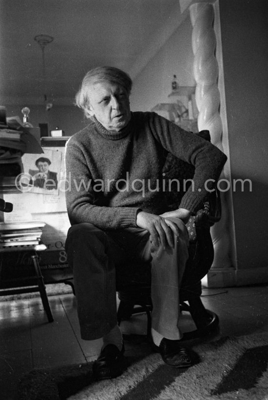 Anthony Burgess ("Clockwork Orange"). Monte Carlo 1980. - Photo by Edward Quinn