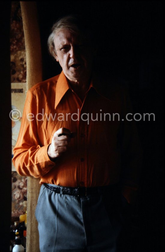 Anthony Burgess ("Clockwork Orange"), Monte Carlo 1980. - Photo by Edward Quinn