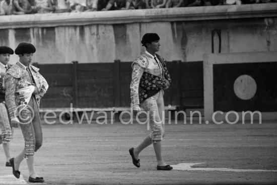 Luis Miguel Dominguin and Paco Camino. Nimes 1960. A bullfight Picasso attended (see "Picasso"). - Photo by Edward Quinn