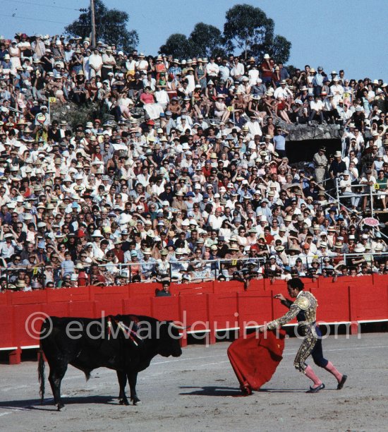 Paco Camino with his sword. Bullfight at Fréjus 1965. A bullfight Picasso attended (see "Picasso"). - Photo by Edward Quinn