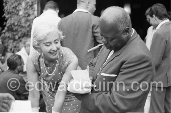 Teddy Buckner. Jazz Festival, Cannes 1958 - Photo by Edward Quinn