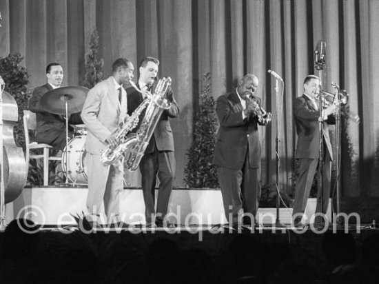 Teddy Buckner. Jazz Festival, Cannes 1958 - Photo by Edward Quinn