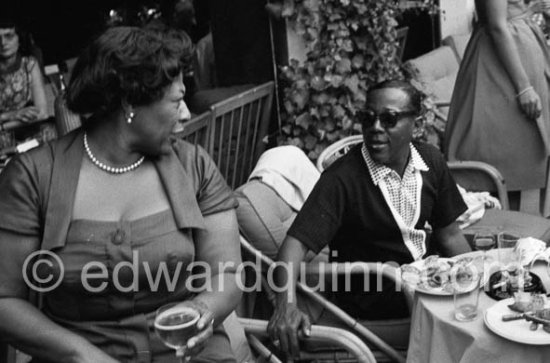 Ella Fitzgerald. Jazz Festival, Cannes 1958 - Photo by Edward Quinn