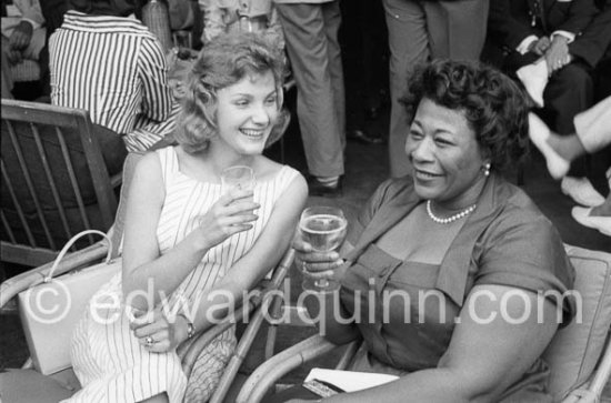 Ella Fitzgerald. Jazz Festival, Cannes 1958 - Photo by Edward Quinn
